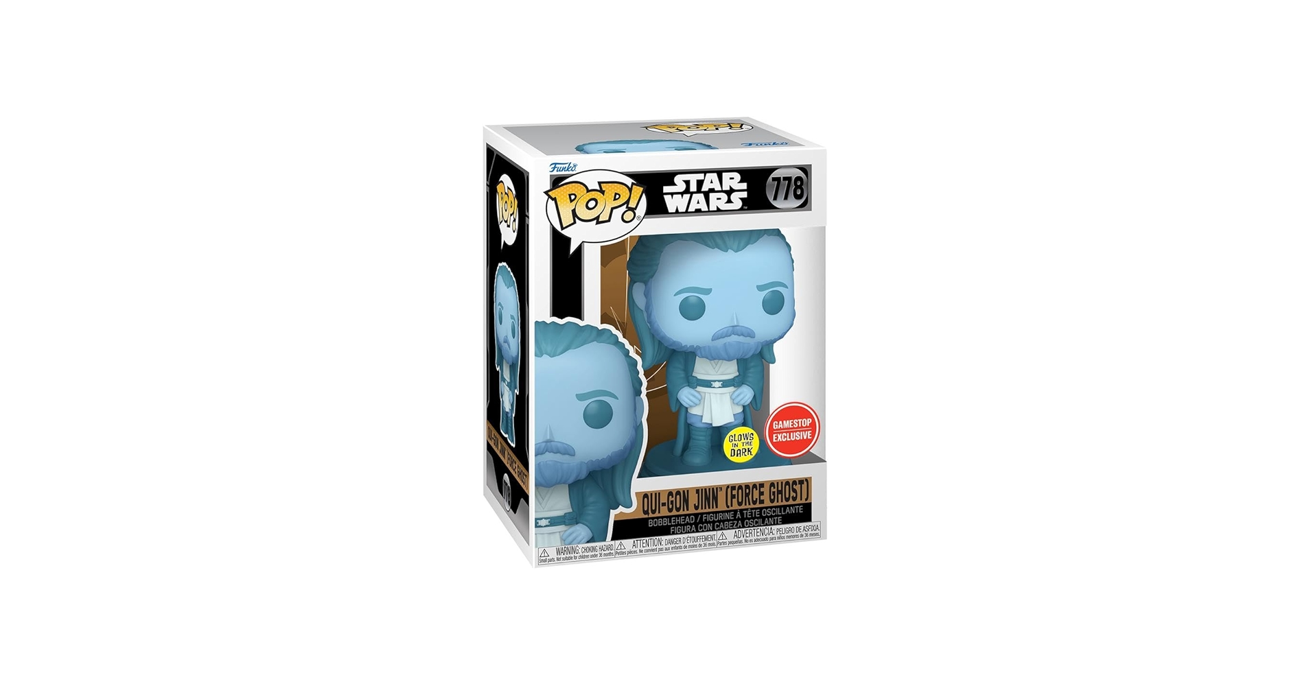 Funko Star Wars Qui-Gon Jinn Force Ghost Exclusive Pop Vinyl